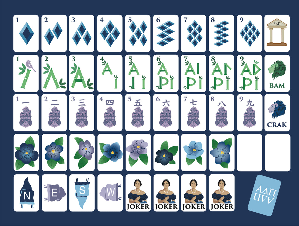 Alpha Delta Pi Mahjong Set