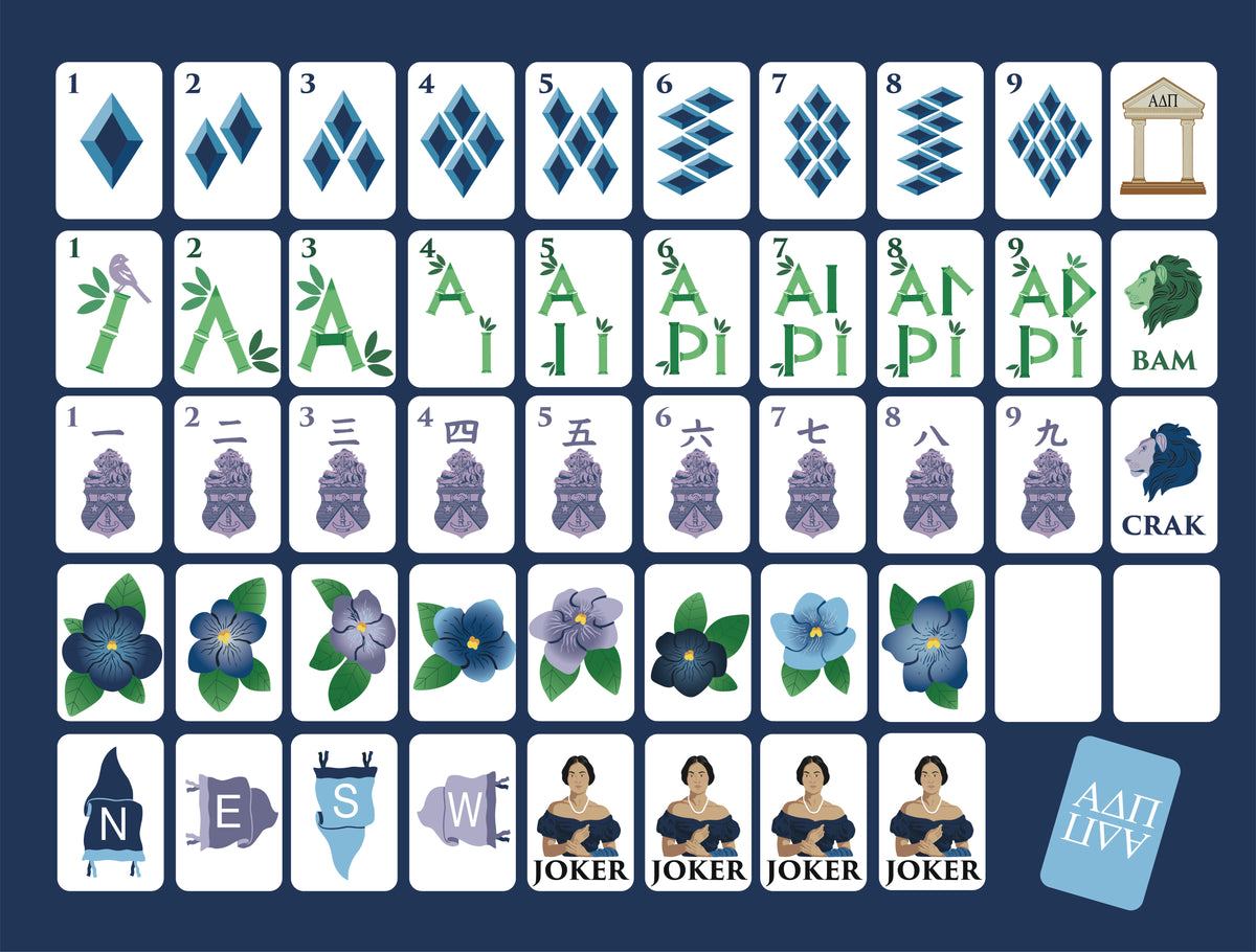 Alpha Delta Pi Mahjong Set