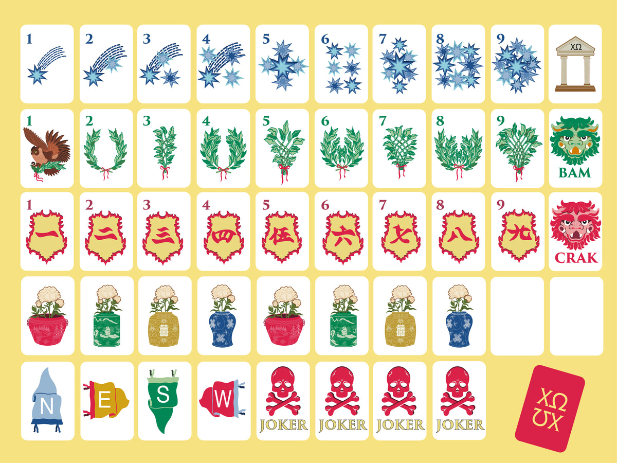 Chi Omega Mahjong Set