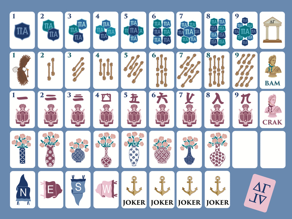 Delta Gamma Mahjong Set