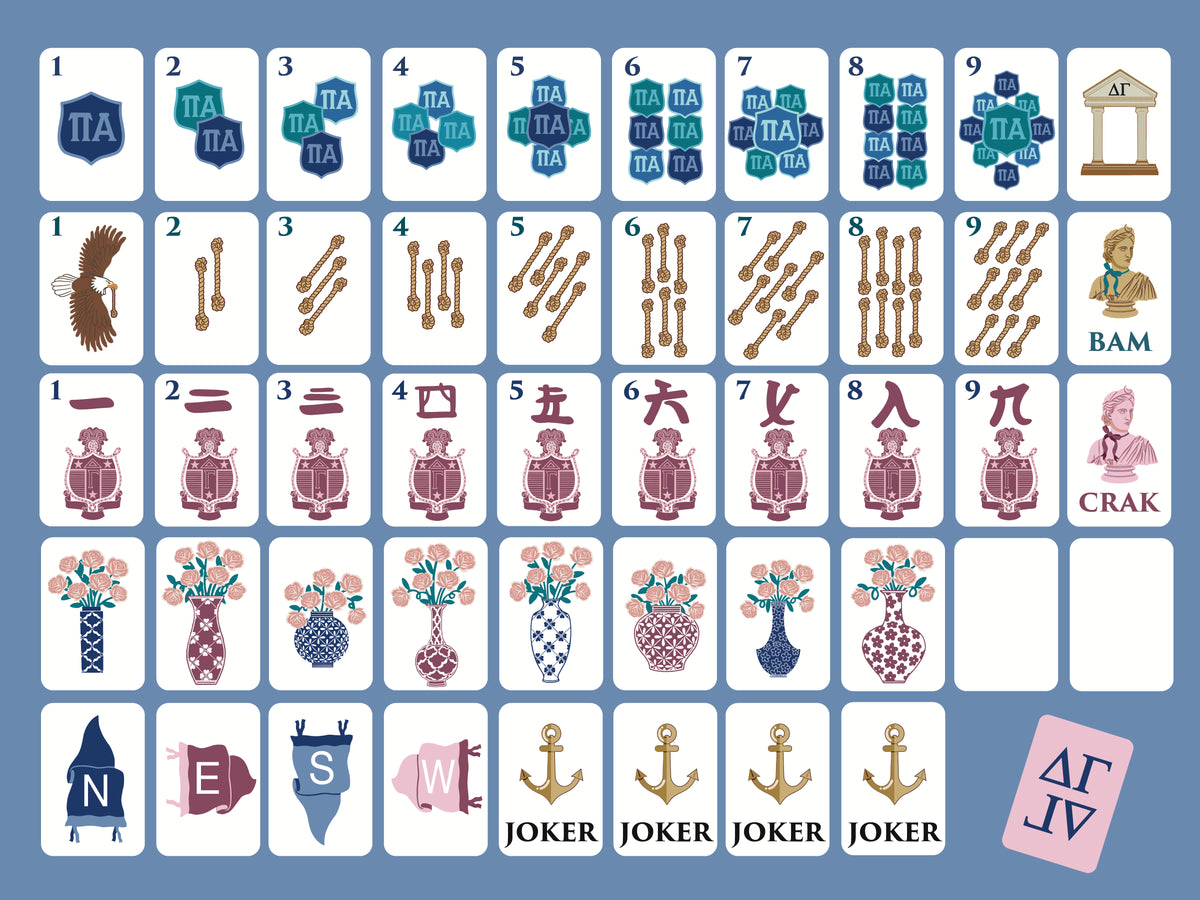 Delta Gamma Mahjong Set