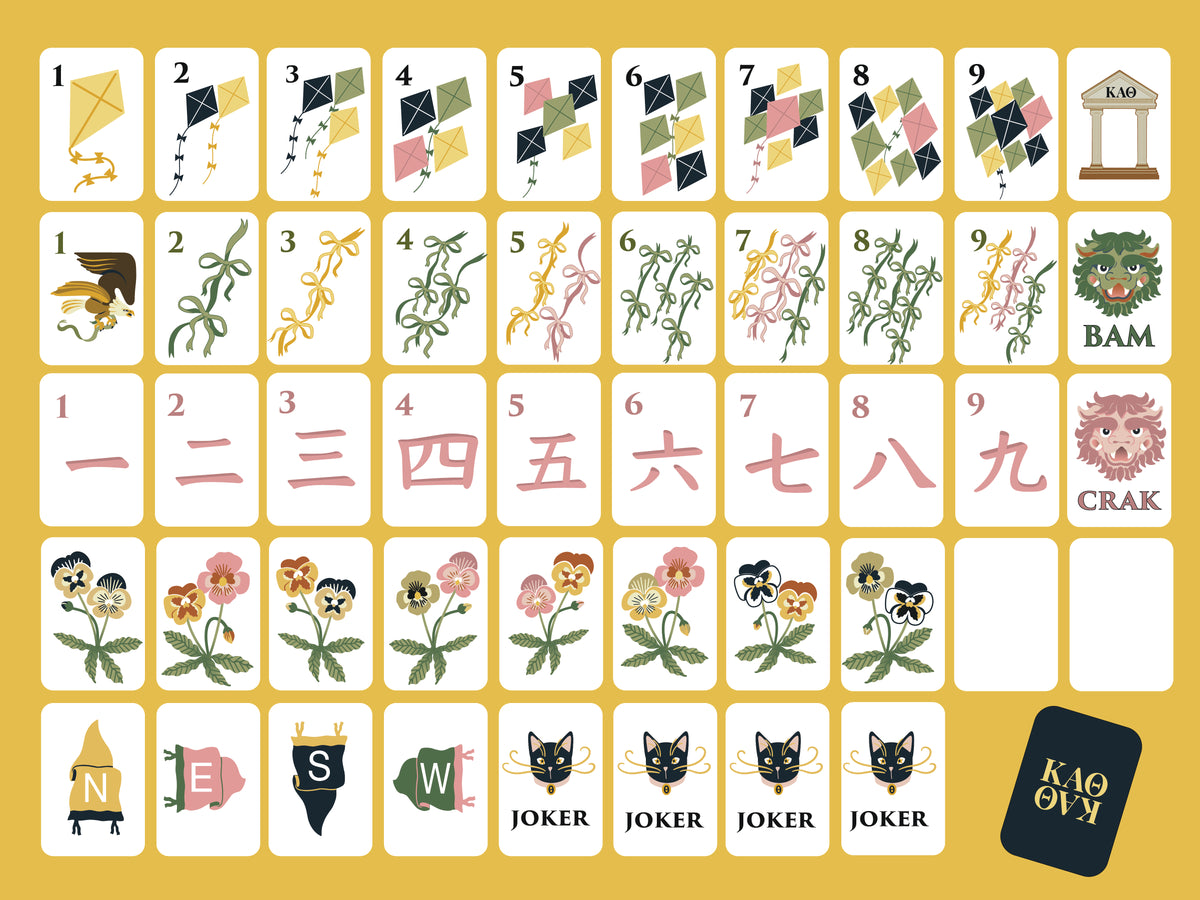Kappa Alpha Theta Mahjong Set