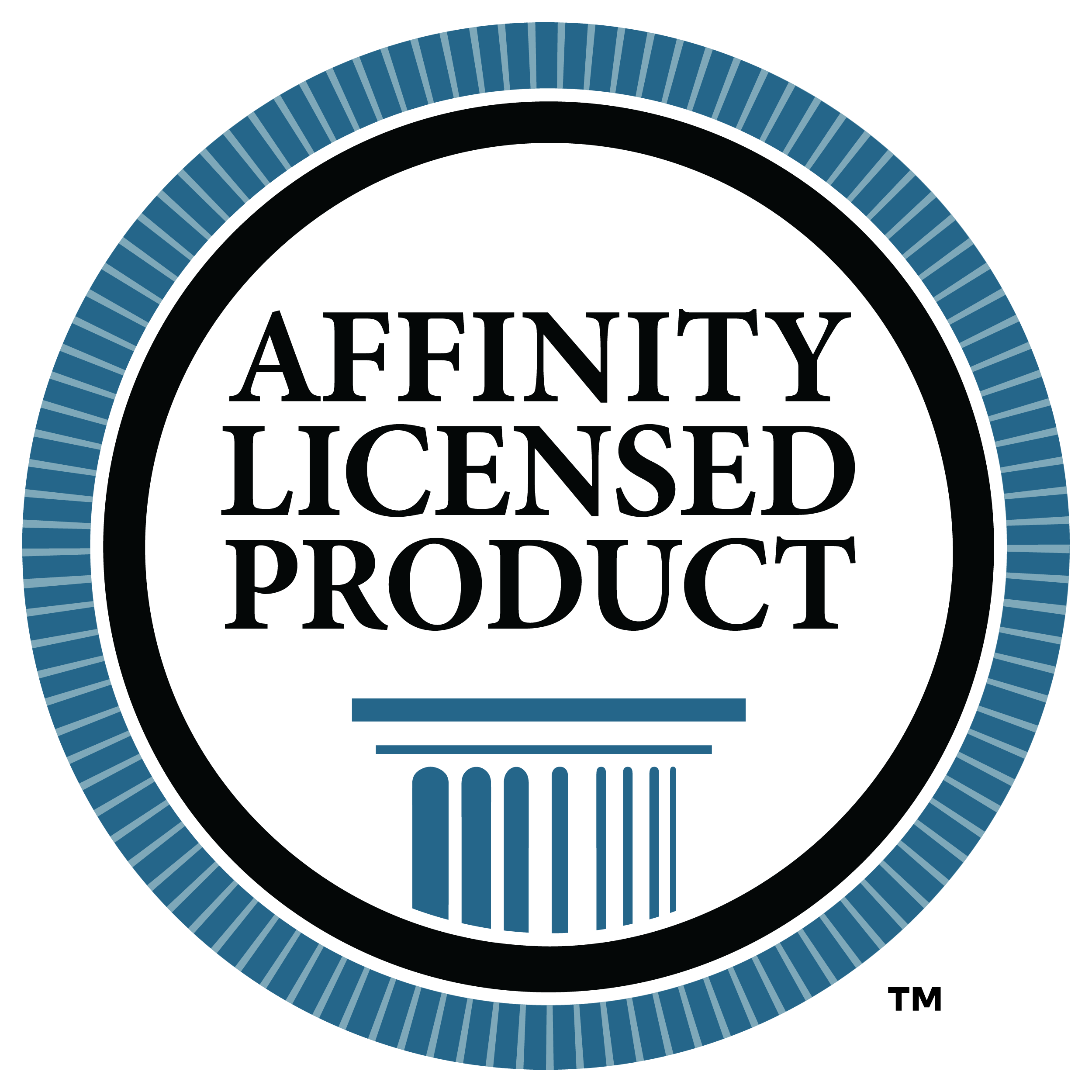 Logo with 'Affinity Licensed Product' text and a blue and black design.