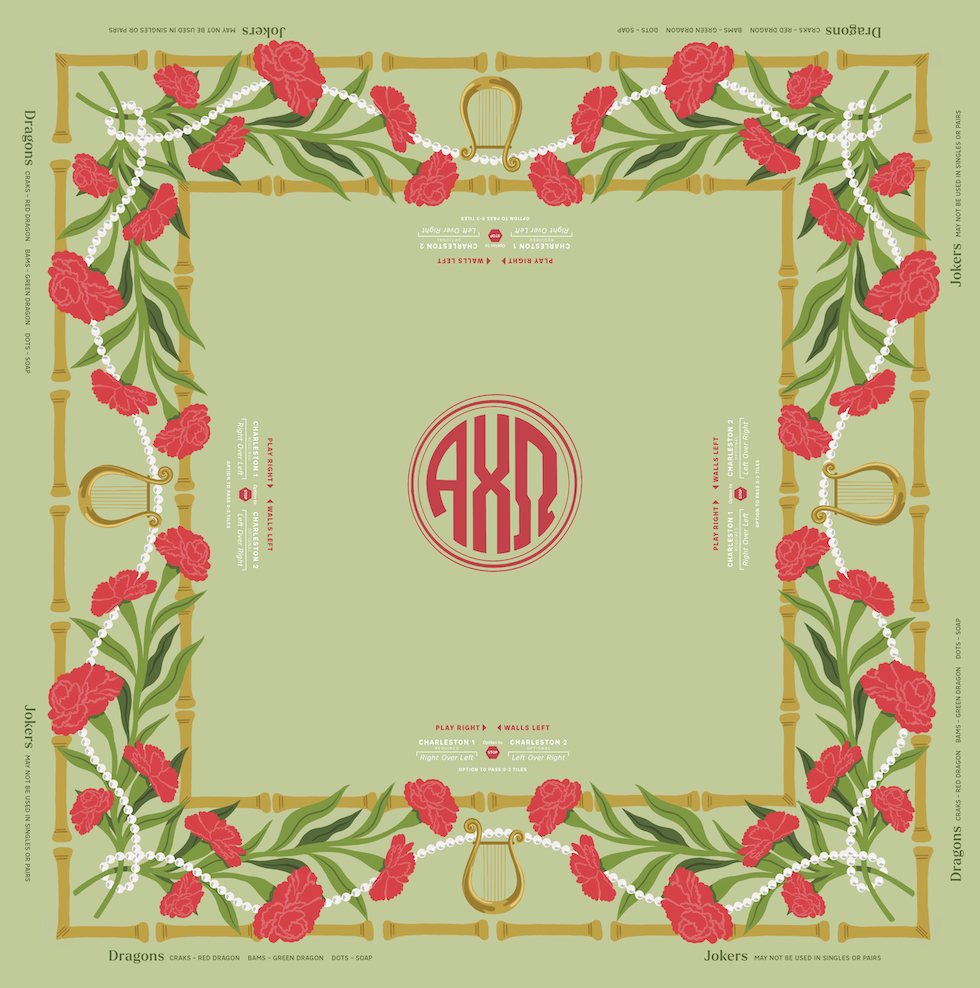 MIGTM Alpha Chi Omega Mahjong Mat