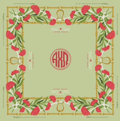MIGTM Alpha Chi Omega Mahjong Mat