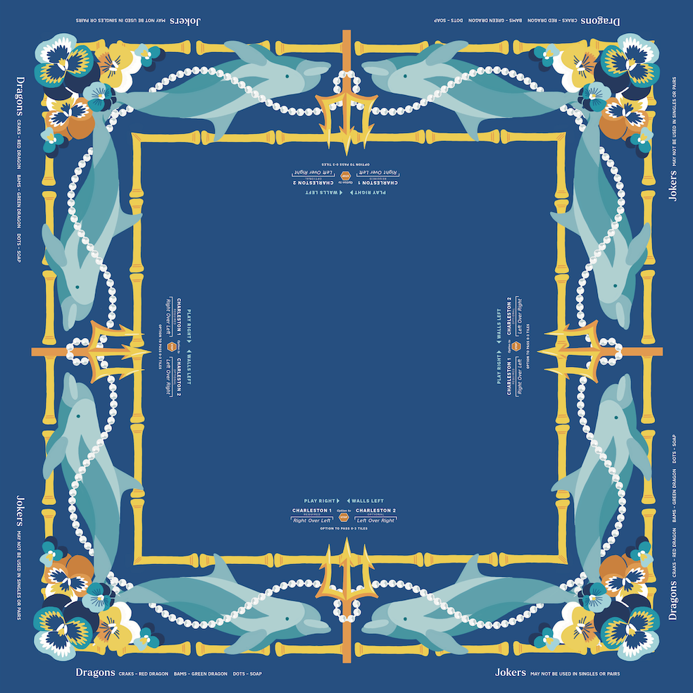 MIGTM Delta Delta Delta Mahjong Mat Tri Delt