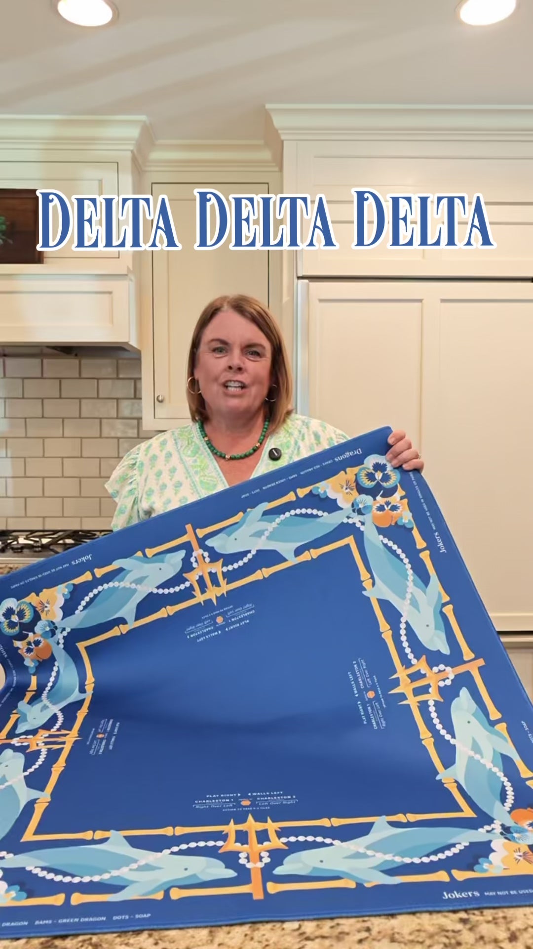 Delta Delta Delta Mahjong Mat