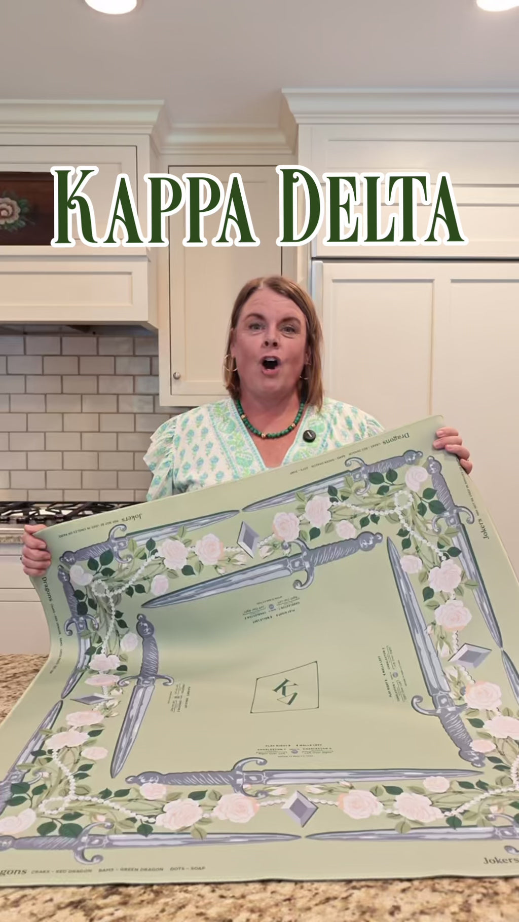 Kappa Delta Mahjong Mat