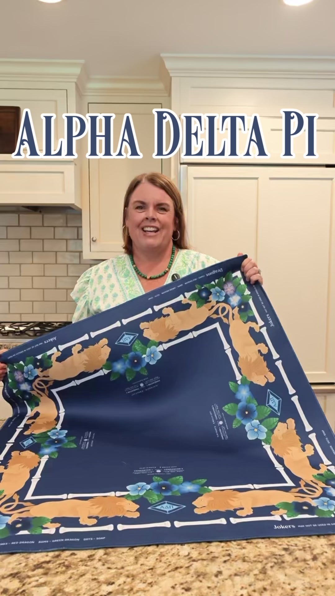 Alpha Delta Pi Mahjong Mat