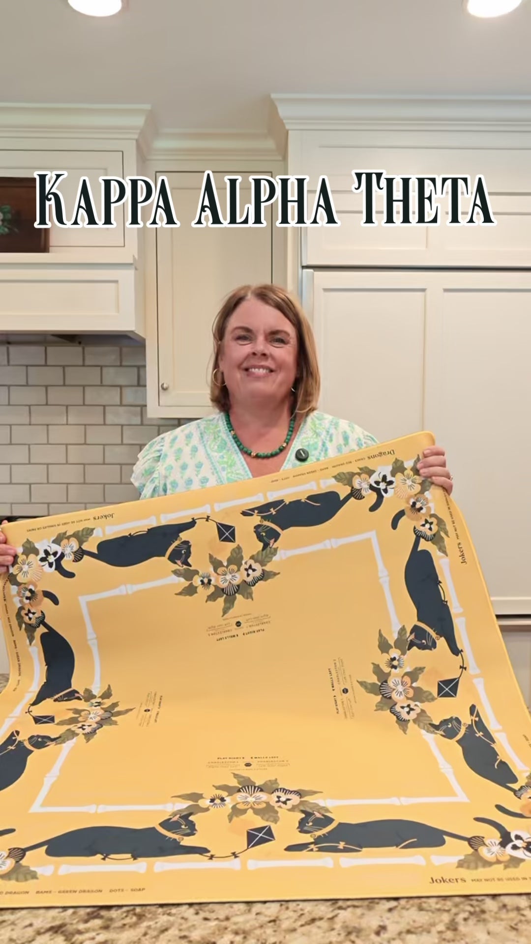 Kappa Alpha Theta Mahjong Mat