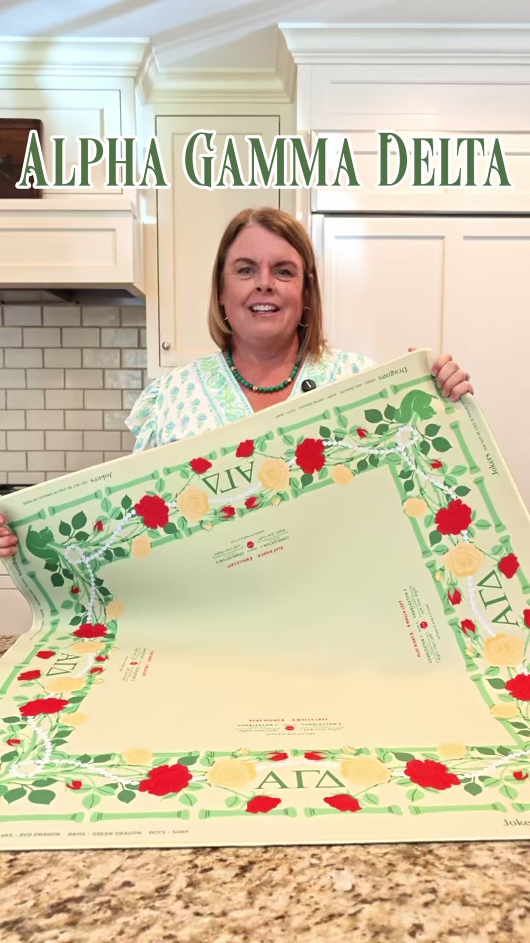 Alpha Gamma Delta Mahjong Mat