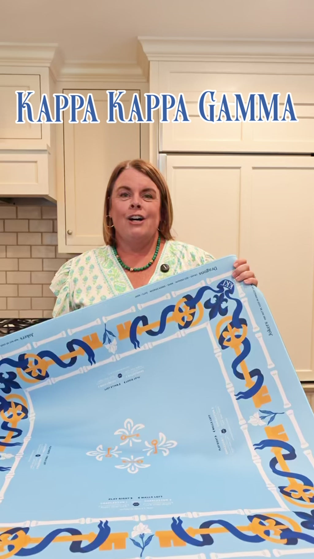 Kappa Kappa Gamma Mahjong Mat