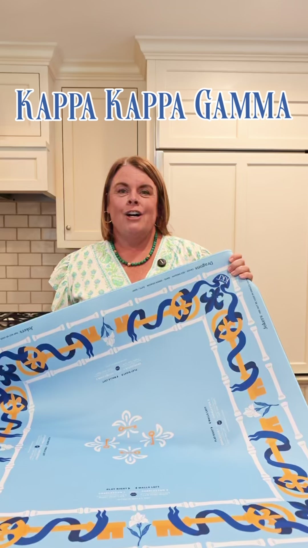 Kappa Kappa Gamma Mahjong Mat