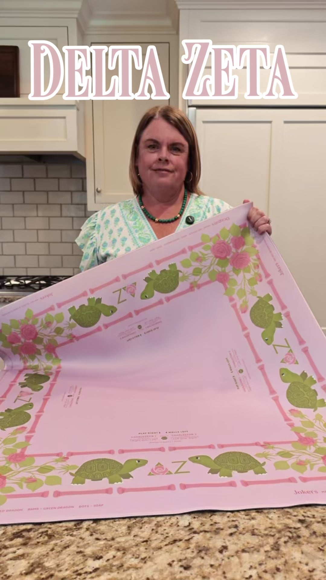 Delta Zeta Mahjong Mat