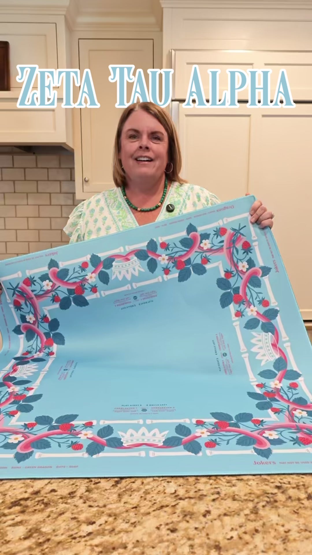 Zeta Tau Alpha Mahjong Mat